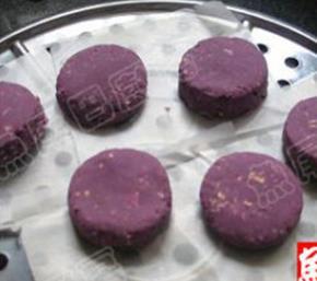 紫薯燕麦饼的做法图解7