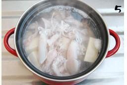 海兔豆腐汤的的做法图解5