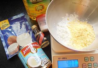 无蛋奶纯素奶油花糕的做法步骤1