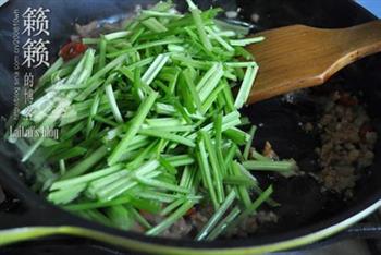 芹菜炒肉末的做法步骤5