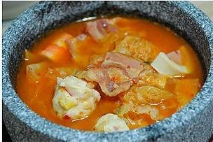 石锅鱼丸泡菜汤的做法步骤4