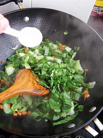 青菜焖饭的做法步骤5