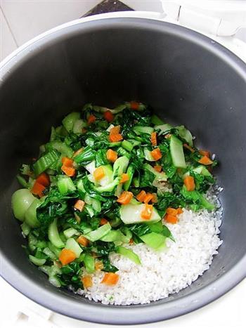 青菜焖饭的做法步骤6