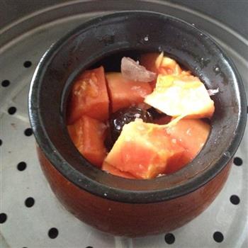 木瓜红枣炖鲜奶的做法步骤2