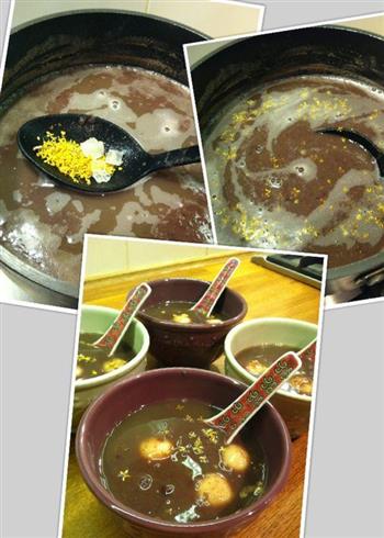 桂花红豆花生汤丸糖水的做法步骤3