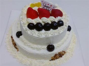双层水果生日蛋糕的做法步骤5