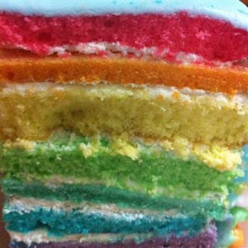 超有愛的魔獸翻糖彩虹蛋糕的做法图解4