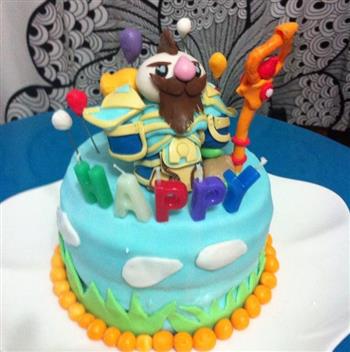 超有愛的魔獸翻糖彩虹蛋糕的做法图解5