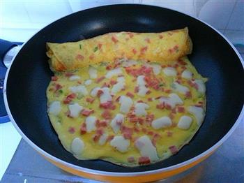 黄金早餐-芝士厚蛋烧的做法步骤6