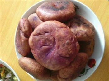 南瓜紫薯饼的做法图解6