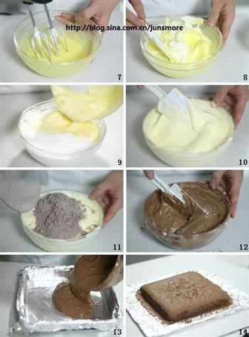 容易成功的分蛋海绵-巧克力海绵蛋糕的做法步骤2