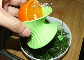 橘汁拌菜芽的做法步骤3