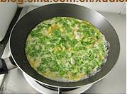 韭菜蛤蜊煎蛋的做法步骤7