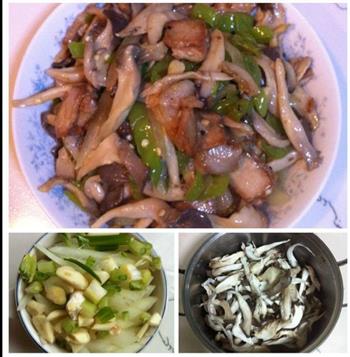 蘑菇青椒炒肉片的做法步骤1