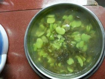 雪菜豆瓣汤的做法步骤4