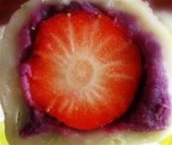 麦片紫薯草莓大福的做法步骤6