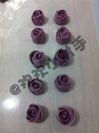 紫薯玫瑰花馒头的做法步骤14