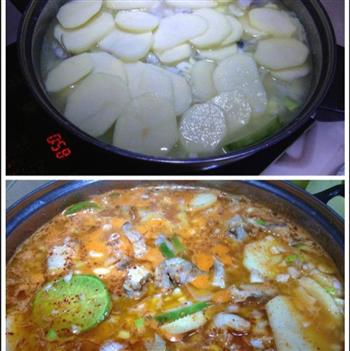 韩式鳕鱼炖萝卜的做法步骤5