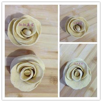 黄玫瑰花卷的做法步骤4