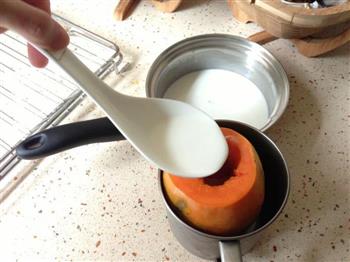 木瓜椰汁糕的做法步骤4
