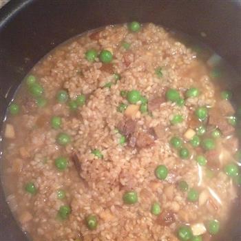 腊肉豌豆闷饭的做法步骤8