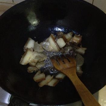 蒜苔腊肉的做法步骤4