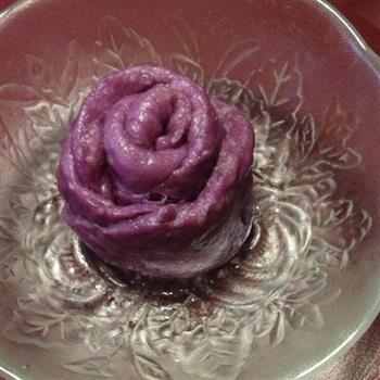 紫薯玫瑰卷的做法步骤4