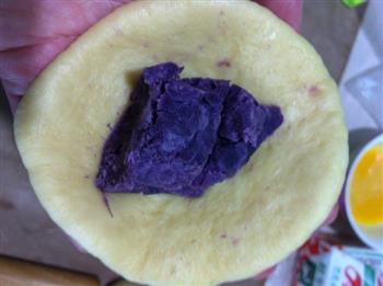 紫薯菠萝包的做法步骤5