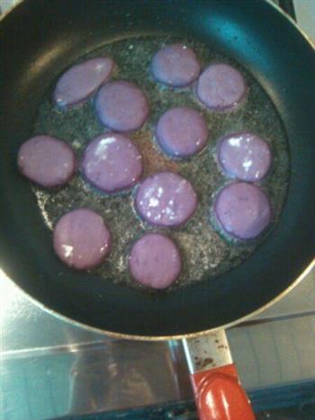 巧克力紫薯饼的做法步骤4