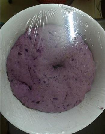紫薯牛奶发糕的做法步骤2