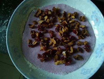 紫薯牛奶发糕的做法步骤4