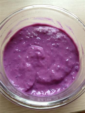 盆栽酸奶紫薯泥的做法图解2