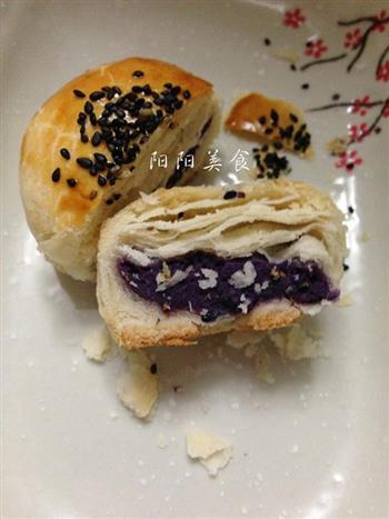 黑芝麻紫薯酥-紫色的诱惑的做法步骤8