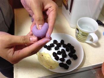 豆沙奶酪紫薯球的做法步骤5