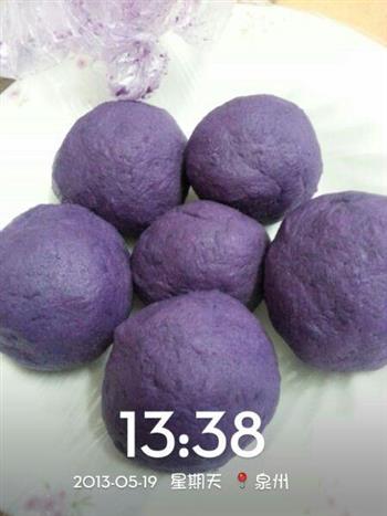红豆紫薯球的做法步骤4