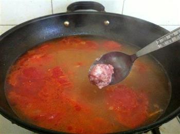 番茄肉丸汤的做法步骤2