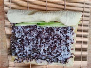 豆皮紫菜卷的做法步骤9