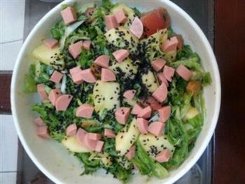 夏日嗨嗨皮皮蔬果沙拉的做法步骤1