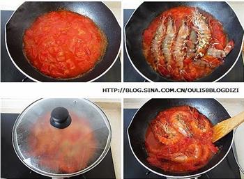 番茄大虾的做法图解6