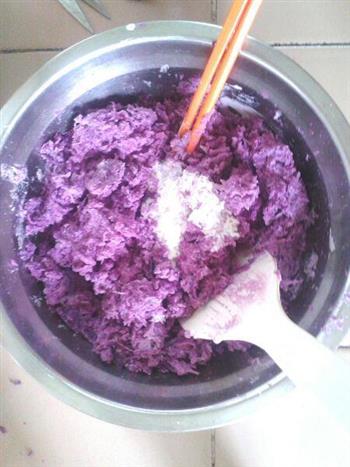 紫色浪漫-免烤紫薯布朗尼的做法图解5