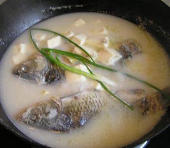 奶白色的鲫鱼豆腐汤的做法步骤6
