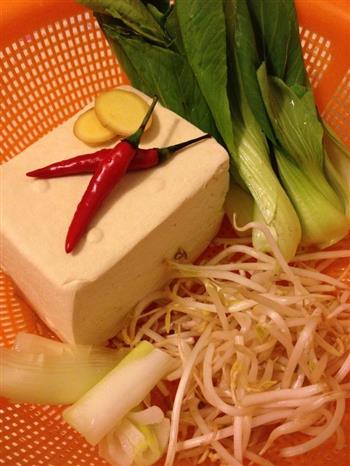 三文鱼头豆腐汤的做法步骤2