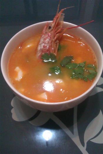 鲜虾豆腐汤的做法步骤2
