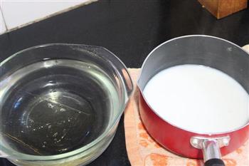 夏天里的小清新-木瓜椰奶冻的做法步骤3