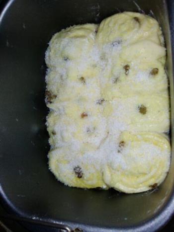 奶油葡萄干椰香吐司面包的做法步骤13