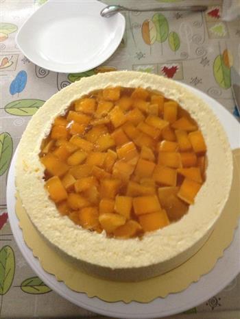 芒果果冻黄桃慕斯蛋糕的做法图解10