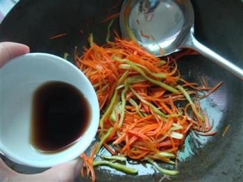 明目养生菜-素炒胡萝卜丝的做法步骤5