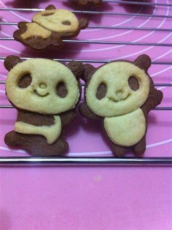 超可爱熊猫饼干的做法步骤20