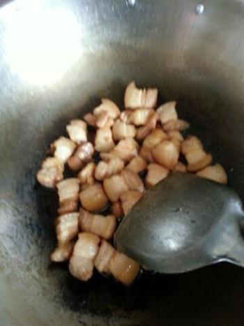 油豆腐烧红烧肉的做法图解4