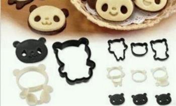 美美的熊猫饼干-新模具新玩具的做法步骤6